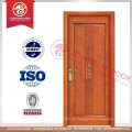 Puerta de madera interior hecha en China, diseño simple Puerta de madera compuesta MDF melamina de la piel